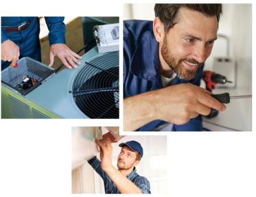 technician using screwdriver on electrical panel